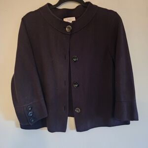 Black Button Up Sweater